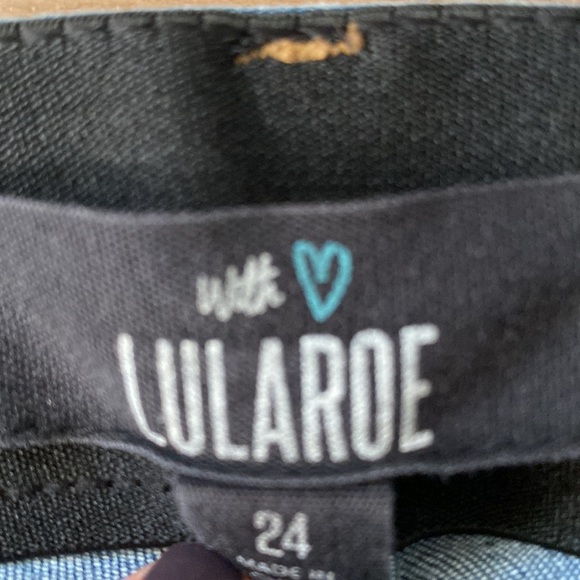 LulaRoe Brand Elastic Waist Blue Skinny Jeans, Women’s size 24 - Picture 3 of 10